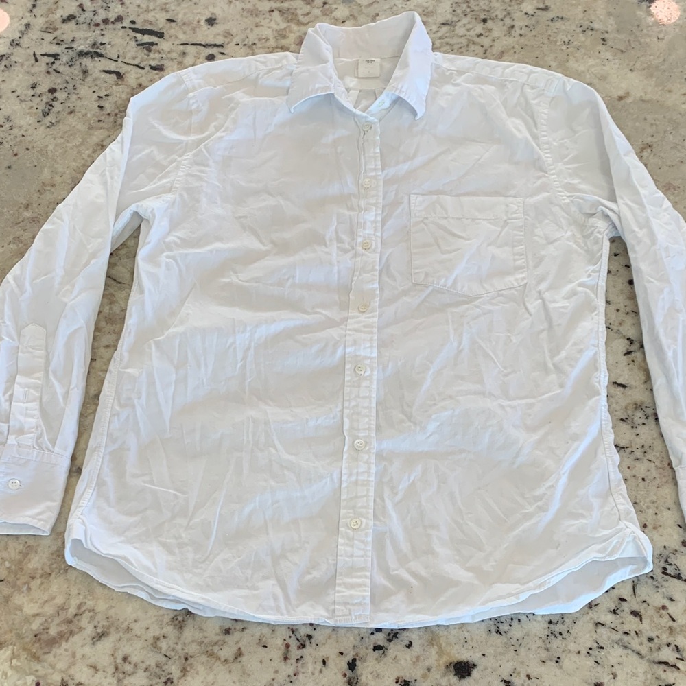 J. Crew Factory Crisp White Button Down Shirt
